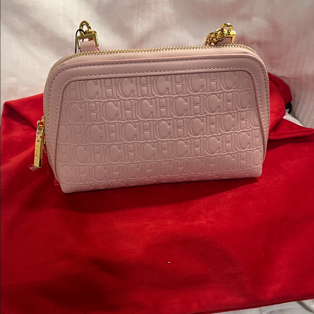 Pink Embossed Women's Bag